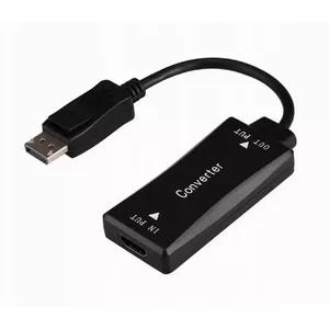Video cable adapter GEMBIRD A-HDMIF30-DPM-01 HDMI Type A to DisplayPort 0.15 m Black