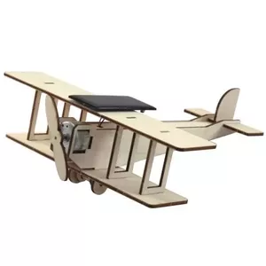 Solar-powered toy biplane SOL-EXPERT group NV821259 — solar model for educational play