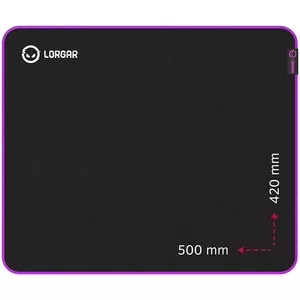 Gaming mouse pad Lorgar Main 315 Black Purple 500x420mm