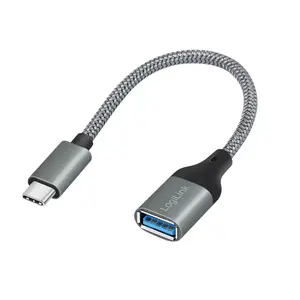 LogiLink USB 3.2 Gen1 Type-C adapter C/M to USB-A/F OTG aluminum 0.15 m