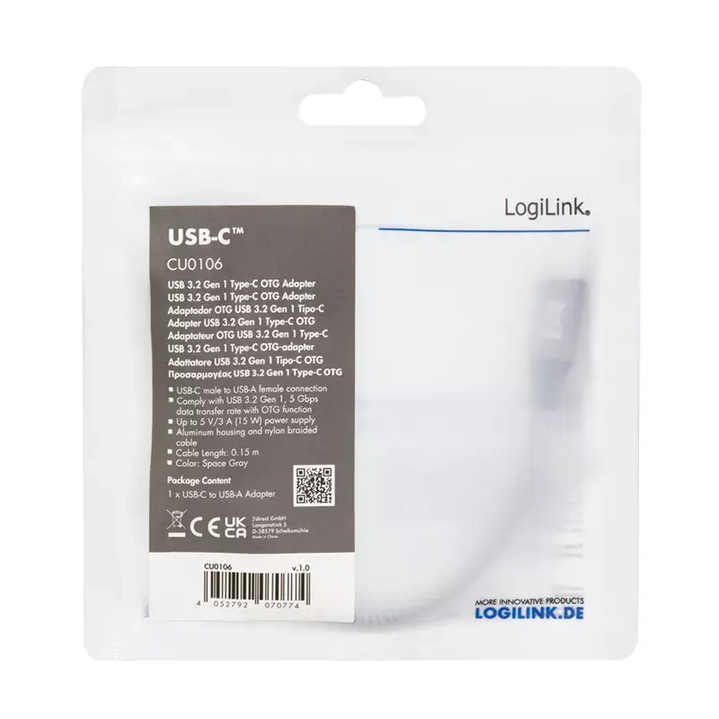 USB 3.2 Gen1 Type-C adapter LogiLink CU0106 Photo 5
