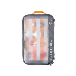 Protective GearUp Case Large purse by Lowepro — Nylon Ripstop, 290×80×170 mm, Grey/Orange