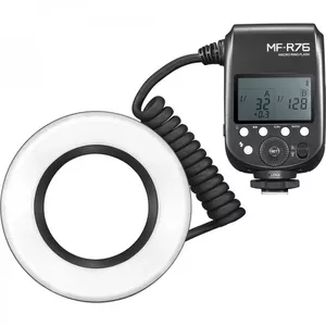 Macro Ring Flash Godox MF-R76 Black Universal Compatibility LCD
