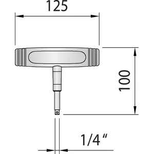 Socket Wrench Gedore 763-10 1948016 10mm Drive 12 Point
