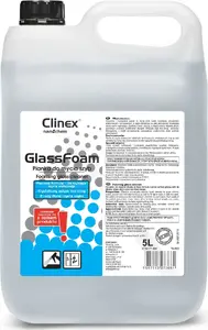 Stikla putu tīrītājs Clinex CLINEX Glass Foam 5L — profesionāls putu stiklu mazgāšanas līdzeklis, 5 l