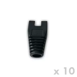 Защита для RJ45 DATACOM 4340 чёрная, 10 шт — защитные чехлы для разъёмов