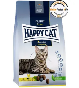 Сухой корм для кошек — happy cat Culinary Adult Farm Poultry, взрослым, вкус птицы, 1,3 кг