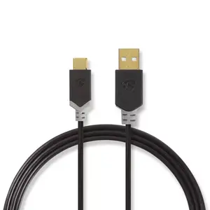Кабель Nedis CCBW60601AT30 USB 2.0 USB A - USB C 3 м антрацитовый