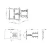 Multibrackets Flexarm Pro 40hg HD Single sienas stiprinājums Photo 6