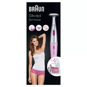 Braun Silk-épil Styler FG1100 триммер для зоны бикини Розовый