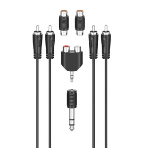 Аудиокабель Hama 00205175 2.5м 2xRCA Мужской Черный
