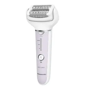 Epilators Panasonic ES-EY30A — 60 pincetes, 3 ātrumi, Wet & Dry, ar akumulatoru, balti/violets