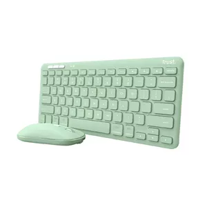 Клавиатура Trust Lyra Мышь в комплекте Беспроводная Bluetooth QWERTY Зеленая