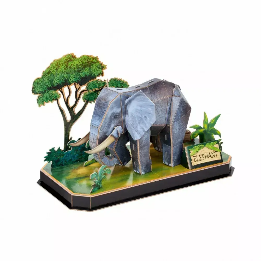 3D Puzzle CubicFun Elephant — 42 pcs Photo 3