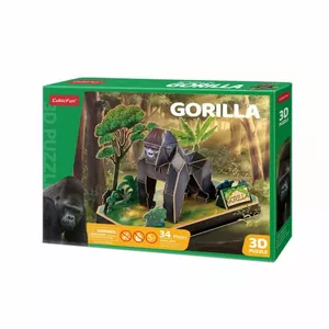 3D Puzzle Gorilla by cubicfun — cardboard model, interlocking pieces, educational construction kit