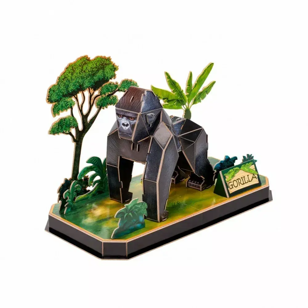 cubicfun 3D Puzzle Gorilla — cardboard model Photo 3