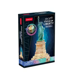 3D-пазл CubicFun 306-L536H LED Statue of Liberty Night Edition — модель с подсветкой