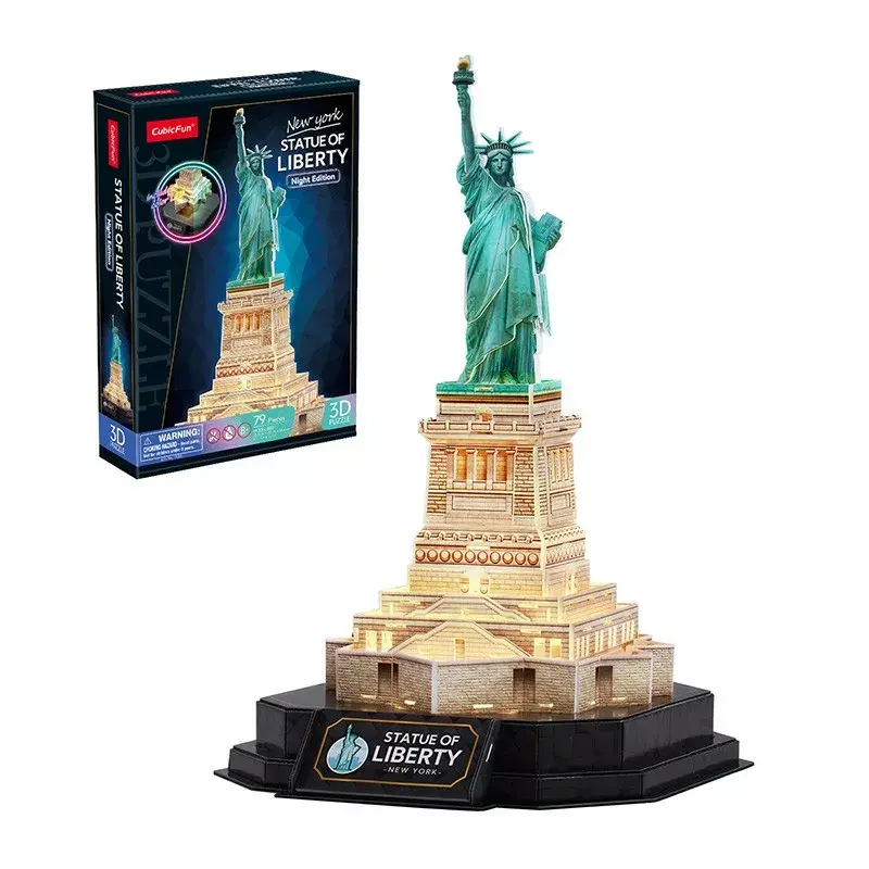 3D-пазл CubicFun 306-L536H LED Statue of Liberty Photo 2