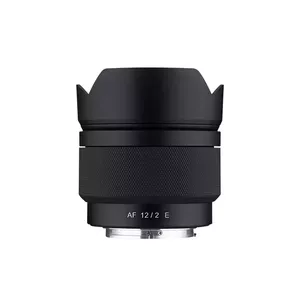 Samyang AF 12mm F2 E MILC Ultra plats objektīvs Melns