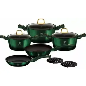 Cookware set berlinger haus BH-6065 Metallic Emerald – multi-piece pot and pan set