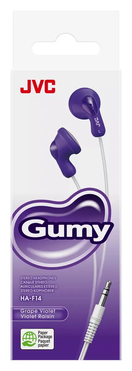 Проводные наушники JVC F14 Gumy Photo 2