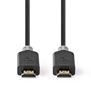 Nedis CVBW34050AT50 HDMI kabelis 5 m vīrietis pret vīrieti zeltīti kontakti 18 Gbit/s antracīts