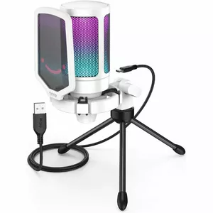 Mikrofons Fifine AmpliGame A6V RGB Balts