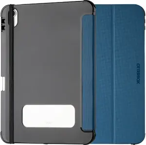Tablet flip case OTTERBOX React Series Ultra Slim Black Blue for Apple 10.9-inch iPad (10th Gen)