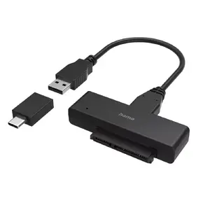 Hama 200761 SATA Adapter USB Type-A Female to SATA Female Black