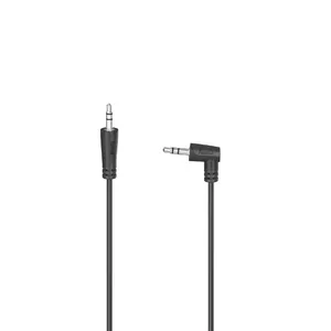 Audio kabelis Hama 00200722 0.5m 3.5mm vīriešu uz vīriešu melns