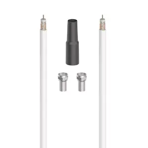Coaxial Cable Hama 00205041 10 m White Connector 1 Coaxial Connector 2 Coaxial