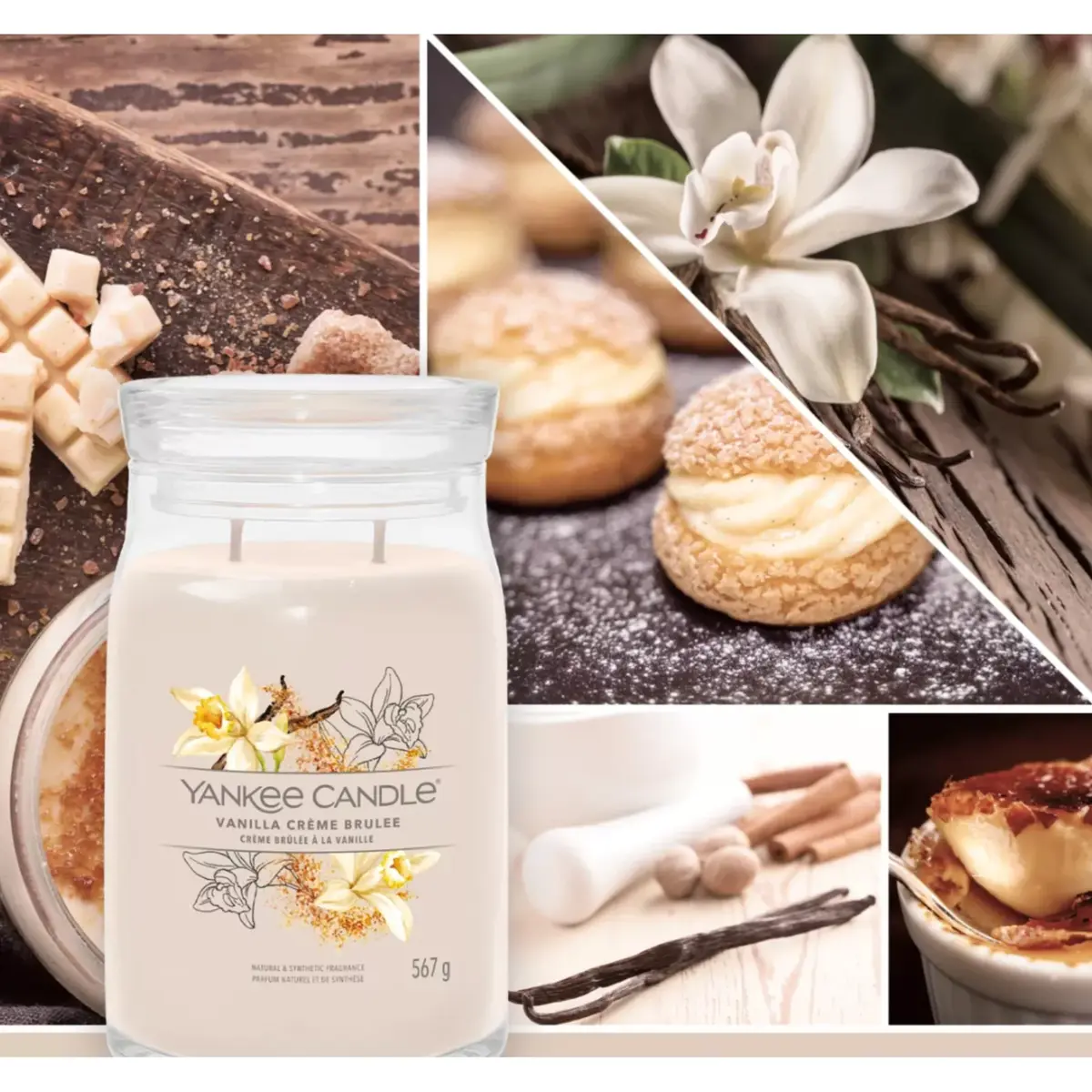 Vaska svece Yankee Candle Vanilla Crème Brûlée Photo 3