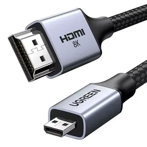 UGREEN Micro HDMI to HDMI Cable HD164 8K 2m — Micro HDMI to HDMI, 2 m length, supports up to 8K
