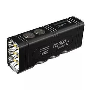Тактический фонарь Nitecore TM12K, алюминиевый, 6 светодиодов, 4800 мАч, USB‑зарядка, водонепроницаемый