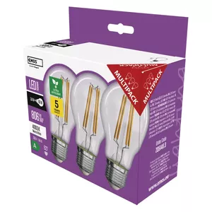LED spuldze EMOS A60 E27 3.8W 806 lm Neitrāli balta