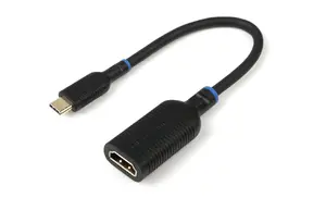 Видео кабельный адаптер MicroConnect MC-USBCHDMI-A USB Type-C штекер в HDMI гнездо 0.2 м черный