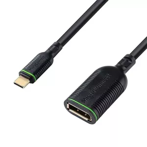 Video Cable Adapter Microconnect MC-USBCDP-A 0.2m USB Type-C to DisplayPort Black