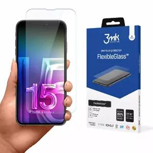 Защитное стекло 3MK FlexibleGlass для iPhone 15 Pro Max
