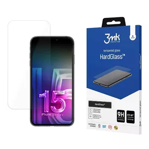 3MK HardGlass Aizsargstikls Apple iPhone 15 Pro Uzticams Pret triecieniem Pret skrāpējumiem