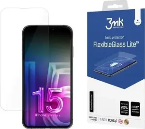 Защитное стекло 3MK FlexibleGlass Lite для iPhone 15 Pro Max, 1 шт.