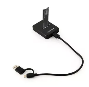 Storage Drive Docking Station Gembird DD-U3M2 — M.2 SSD (PCIe/SATA), USB 3.2 Gen 1 Type-C, UASP, TRIM, hot-swap