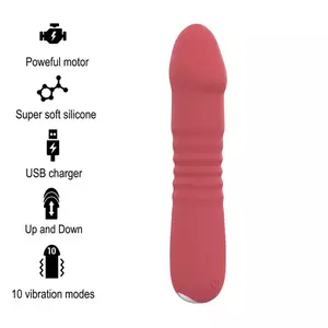 Vibrators INTENSE Silikons Sarkans