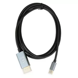 Video cable adapter IBOX ITVCDP4K USB Type-C to DisplayPort 1.8 m Black