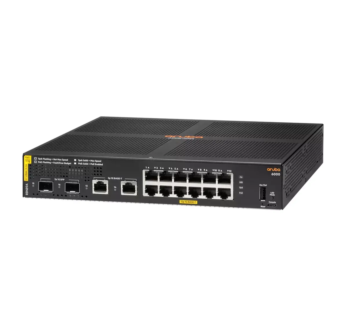 Managed Switch HPE Aruba 6000 12G Class4 PoE Photo 2