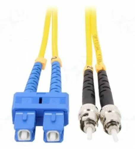 Fiber patch cord ST UPC to SC UPC 1 m | AiO.lv