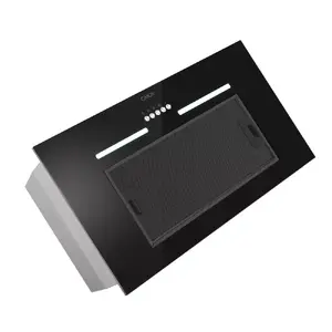 Built-in extractor hood CANDY CPY5MBG, 520 mm, 298 m³/h, black glass, ducted/recirculating