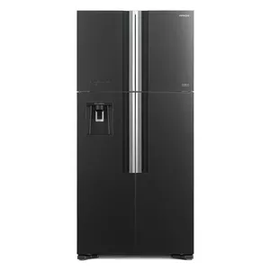 Холодильник Hitachi R-W661PRU1 (GGR) Класс энергоэффективности F, Свободностоящий, Side by side, Высота 183,5 см, полезный объем холодильника 396 л, полезный объем морозильника 144 л, дисплей, 40 дБ, стекло серое