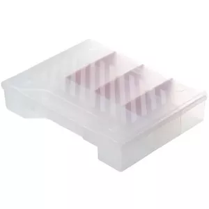 Uzglabāšanas kaste CURVER DIY, maza ar ziedu rakstu, izmēri 25×18,6×5,2 cm