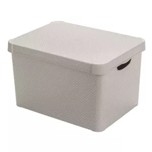 Storage box Curver Deco Stockholm 39.5×29.5×23.5 cm with Dots pattern