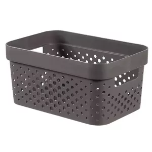 Storage box Curver Infinity Recycled 4.5L, 27×19×12 cm, dark grey